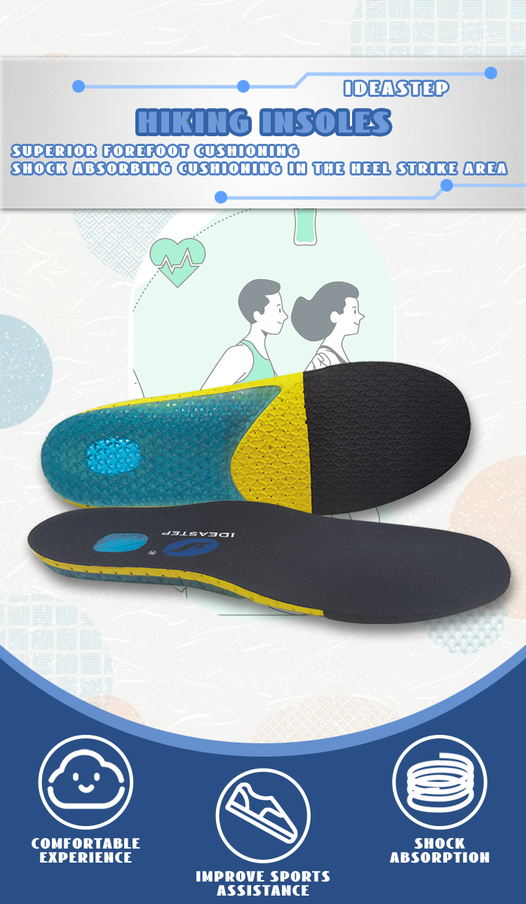 Ideastep 025A orthotic insoles walking comfort insole for heel pain