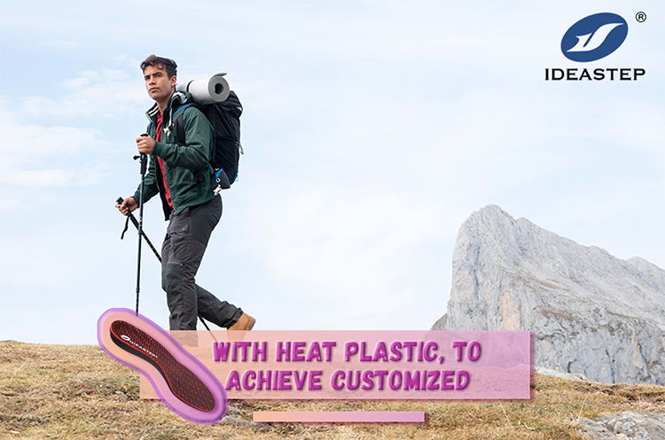 Heat moldable insoles for arch support