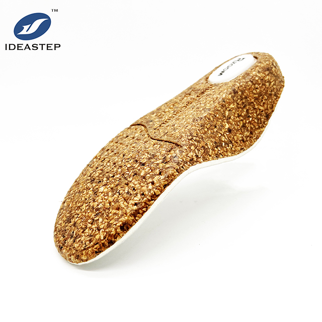 Natural cork arch support insoles for children