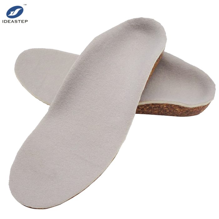 Natural cork arch support insoles for children