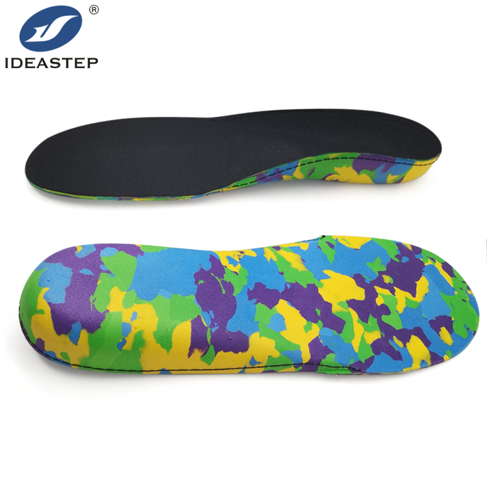 Semi-rigid orthopedic arch support insole for children