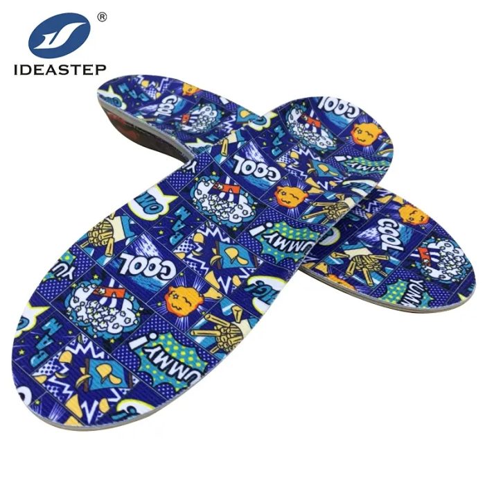 Soft arch support insole for children's flat feet