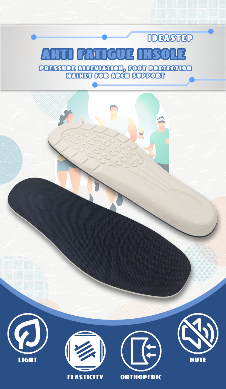 Comfortable latex insoles with massage for women