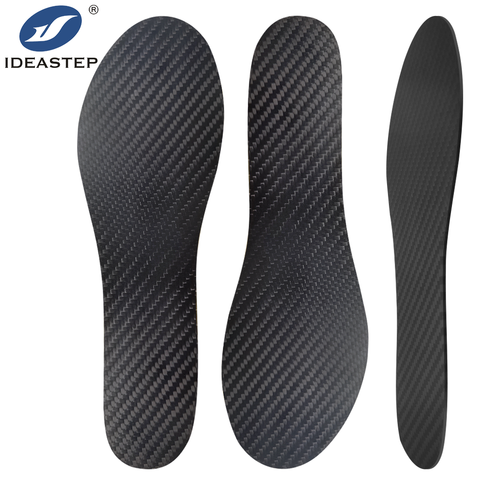 Carbon fiber insoles for jumping sports