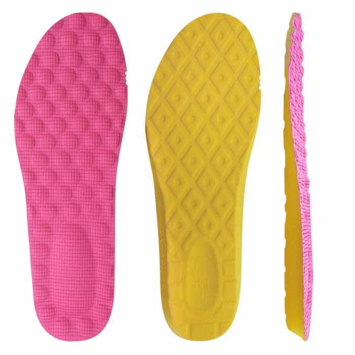 Soft and anti-microbial latex insoles