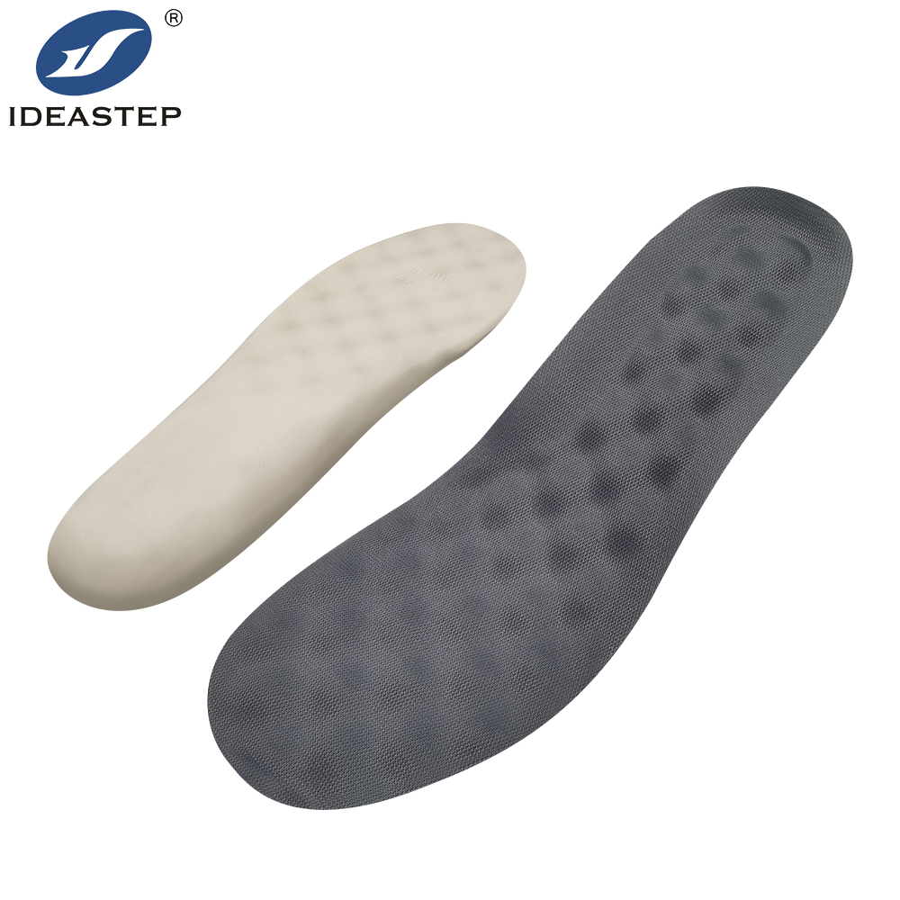 Soft and shock-absorbing massage latex insoles