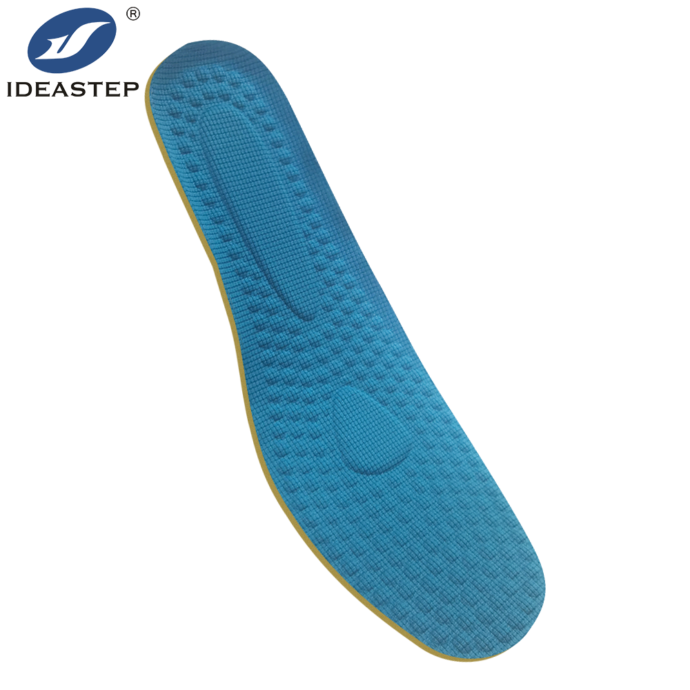 Medially supporting latex insoles