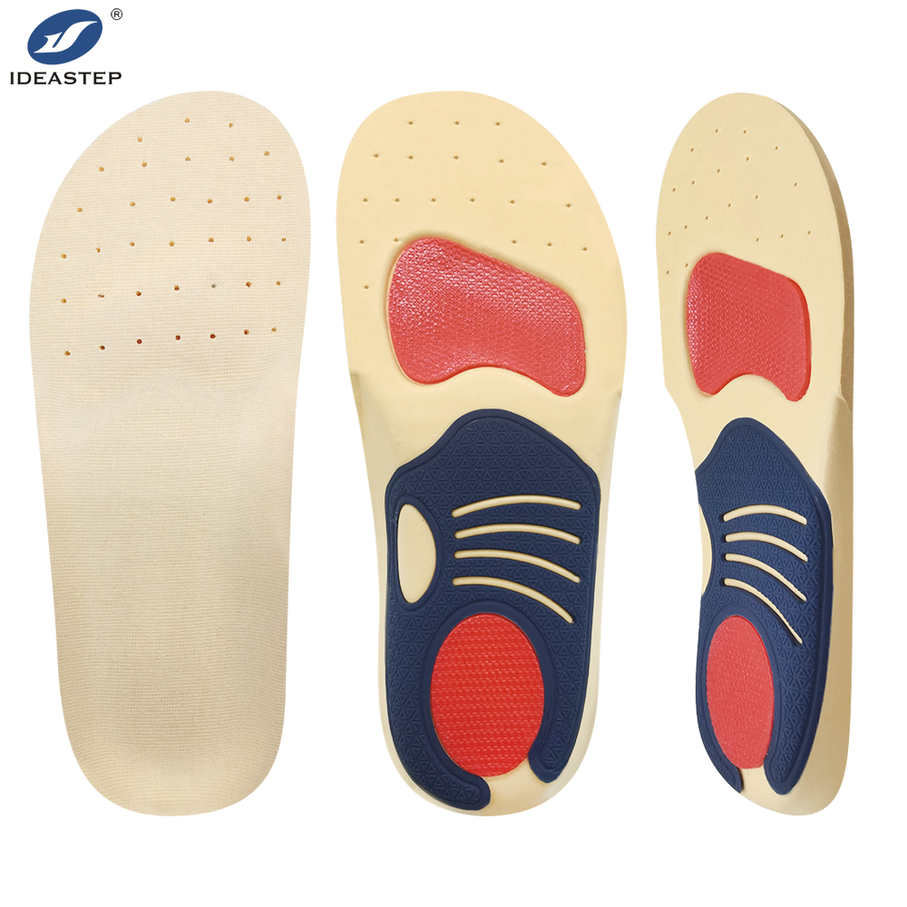 Sweat-absorbent and shock-absorbing sports insoles