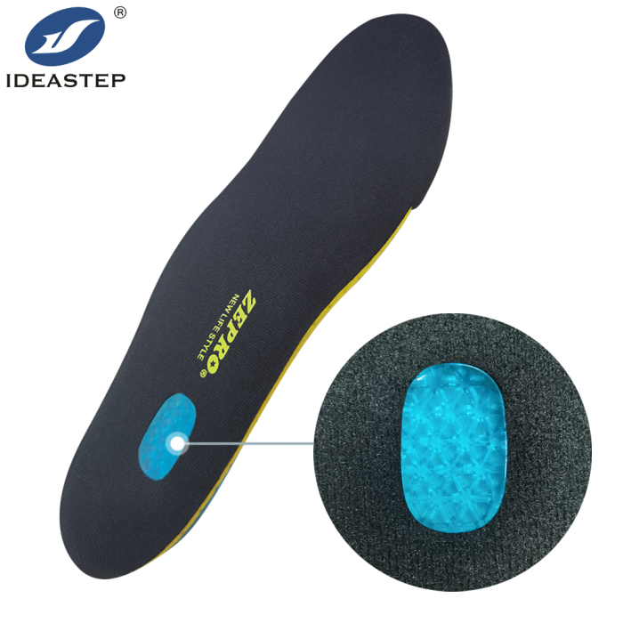 Insole chwaraeon rhedeg 4D amsugno sioc