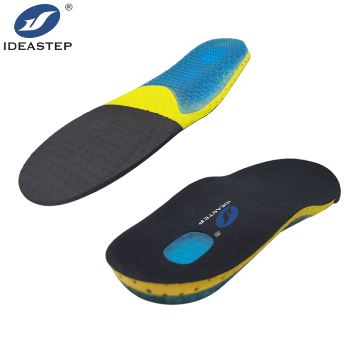 Insole chwaraeon rhedeg 4D amsugno sioc