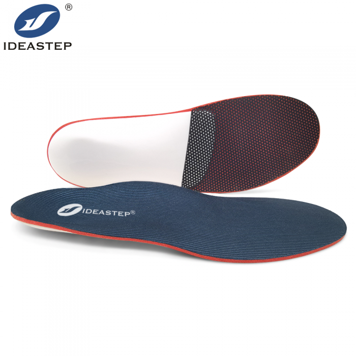 Shock-absorbing antibacterial sports insoles with arch support