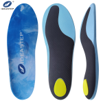 Ideastep YD-001 OEM Sweat Absorbent Sports Insoles with Shock Absorption, Moisture Wicking Orthotics for Athletic Shoes (Bulk)