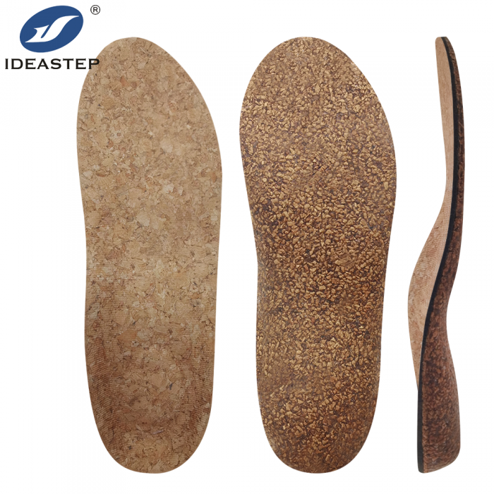 Eco cork rubber running support insole