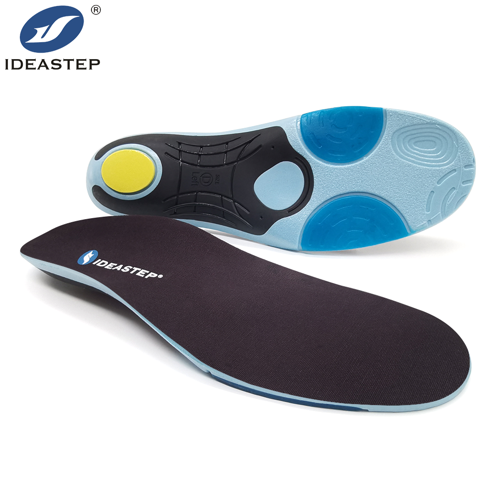 Shock-absorbing arch support sports insoles