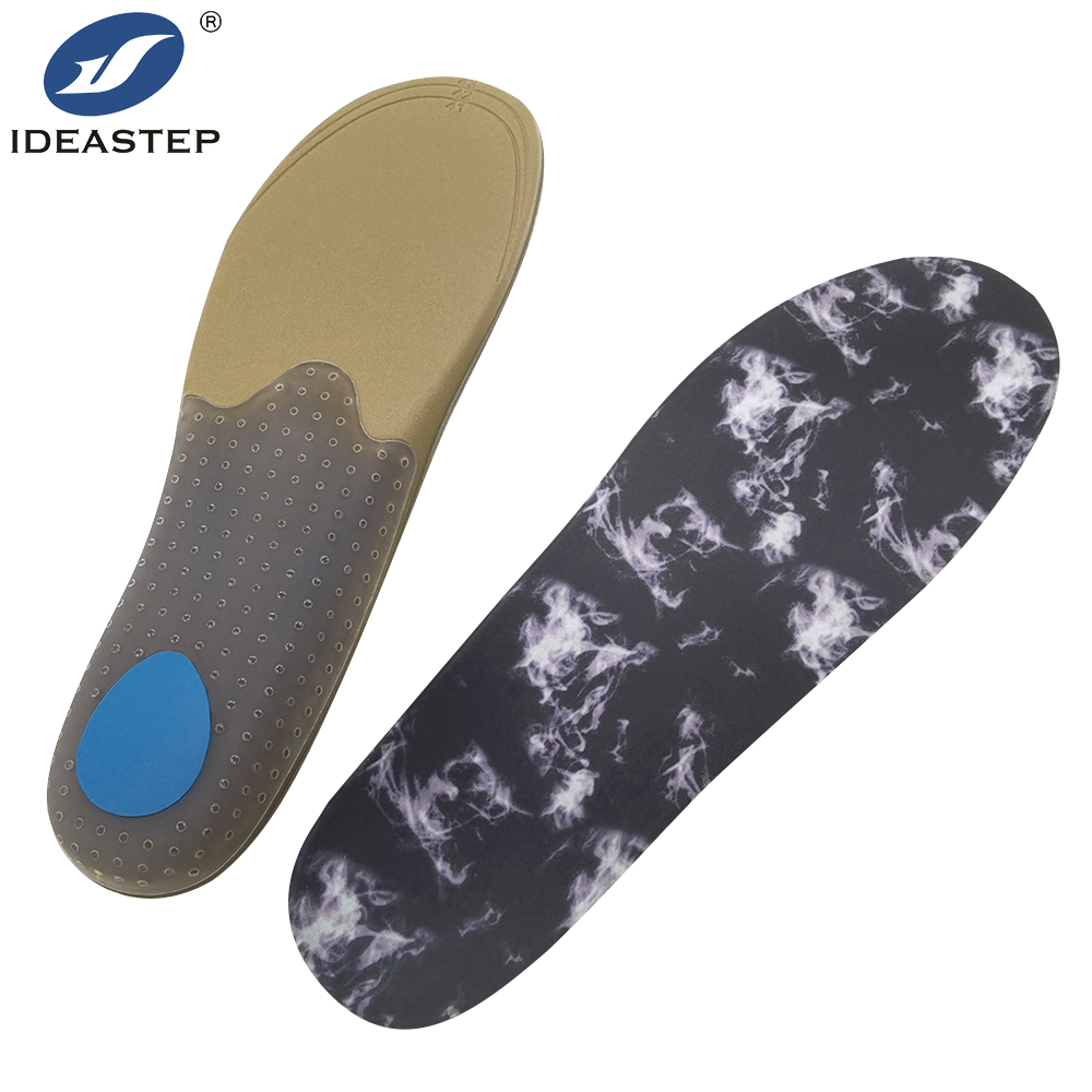 Shock absorbing soft PU foam with gel orthopedic sports insole