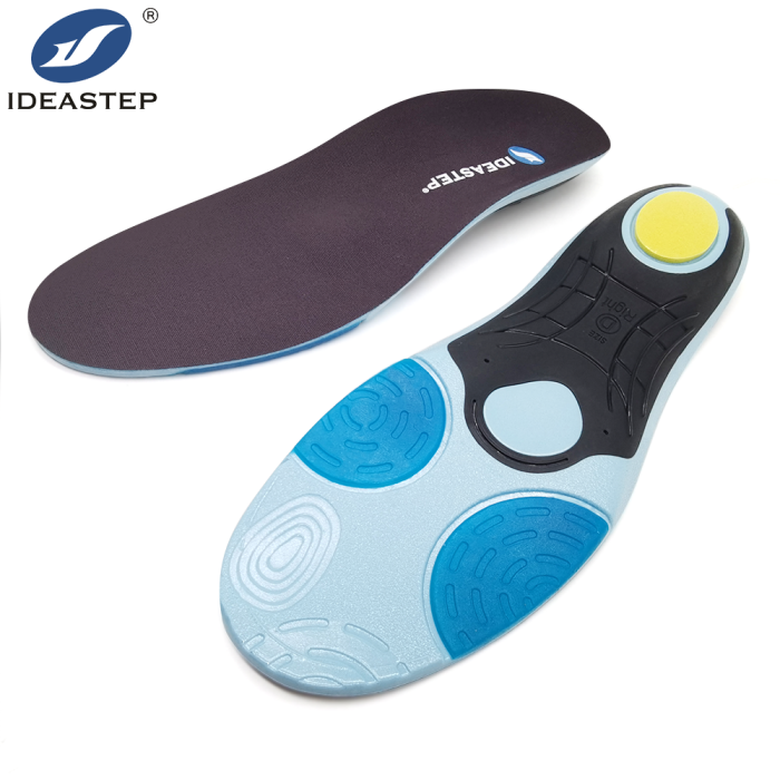 Shock-absorbing arch support sports insoles