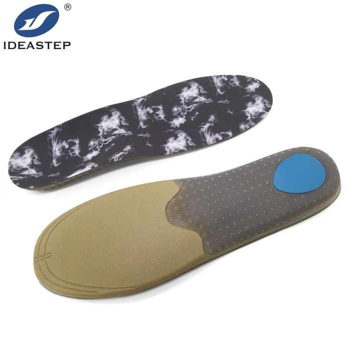 Shock absorbing soft PU foam with gel orthopedic sports insole