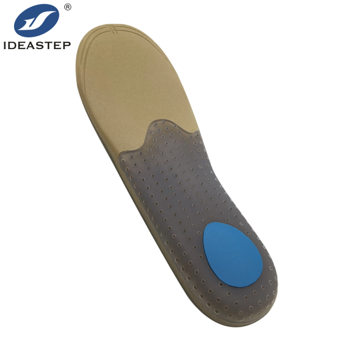 Shock absorbing soft PU foam with gel orthopedic sports insole