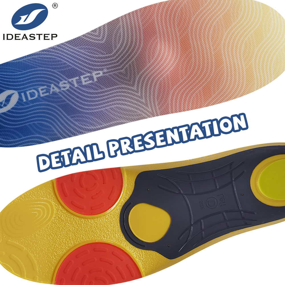 Ideastep YD-007 OEM Arch Support Hiking Insoles with Gel Padding - Customizable Orthotics for Plantar Fasciitis Relief & Shock Absorption