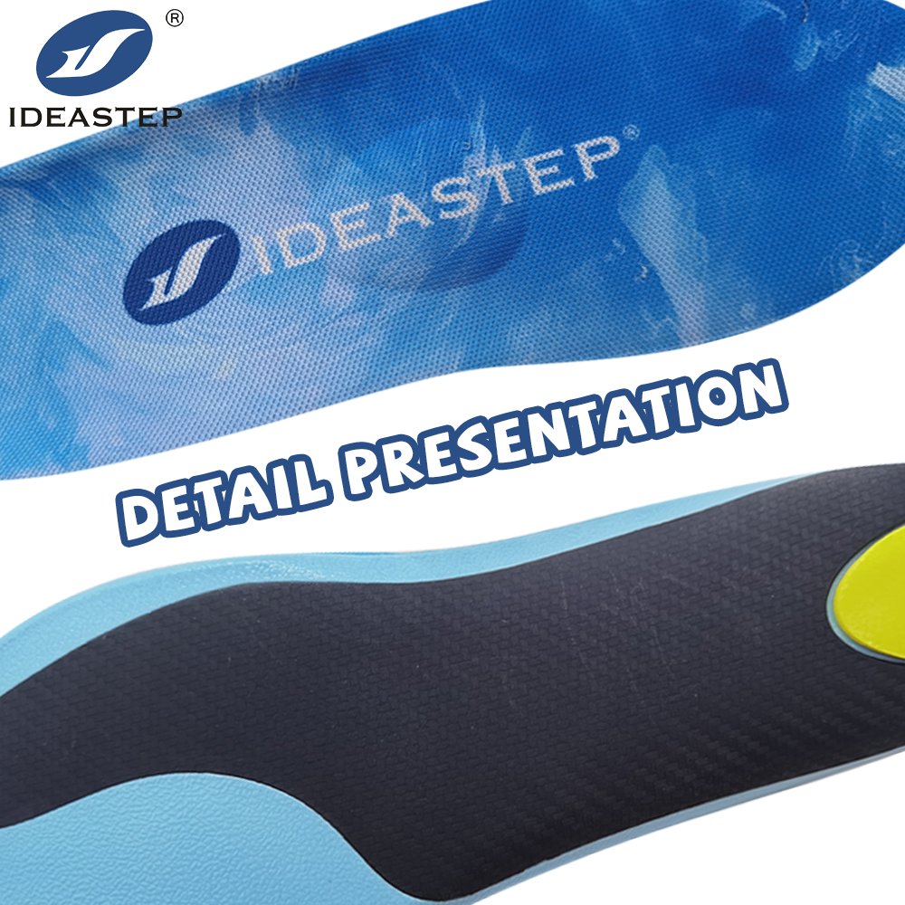 Ideastep YD-001 OEM Sweat Absorbent Sports Insoles with Shock Absorption, Moisture Wicking Orthotics for Athletic Shoes (Bulk)