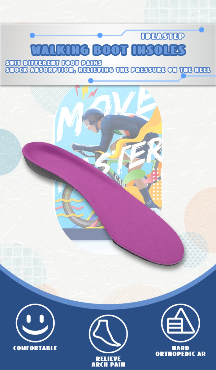 Wholesale High-Quality Rigid orthopedic arch support insoles Color Purple - Image 6