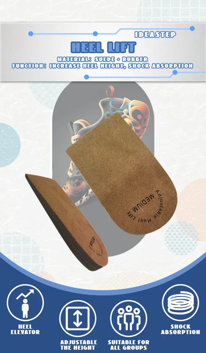 OEM Height Increase Insoles  3-Layer Heel Lifts with Adjustable Adhesive - Image 2