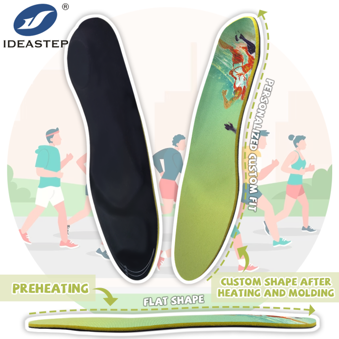 Heat Moldable Orthotic Badminton sports insoles