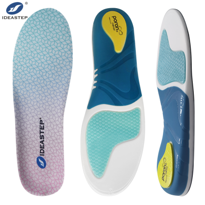 Ideastep D-055 OEM Gel Comfort Insoles for Everyday Cushioning - Breathable Orthotics Wholesale Bulk & Customizable