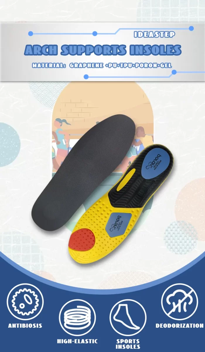 Highly Elastic and Shock Absorbing Sports Insole for Antimicrobial Odor Control - Image 11