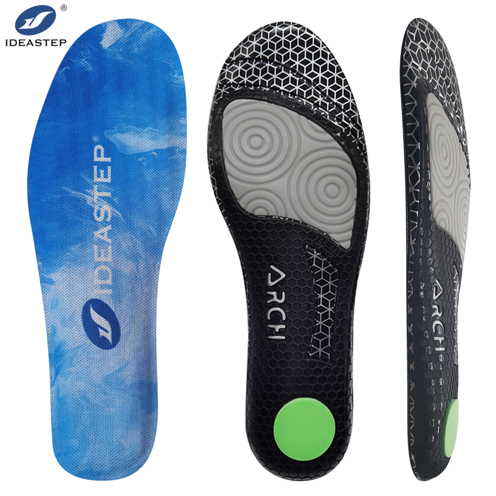 Ideastep D-061 Anti-Slip Work Insoles w/ Gel Cushioning, Shock Absorption Memory Foam Inserts for Work Boots (Bulk)