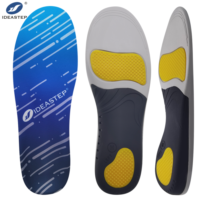 Ideastep XD-6109 | Custom TPU Arch Support Insoles Wholesale | Orthotic Gel Cushion | Anti-Slip Multi-Size Bulk