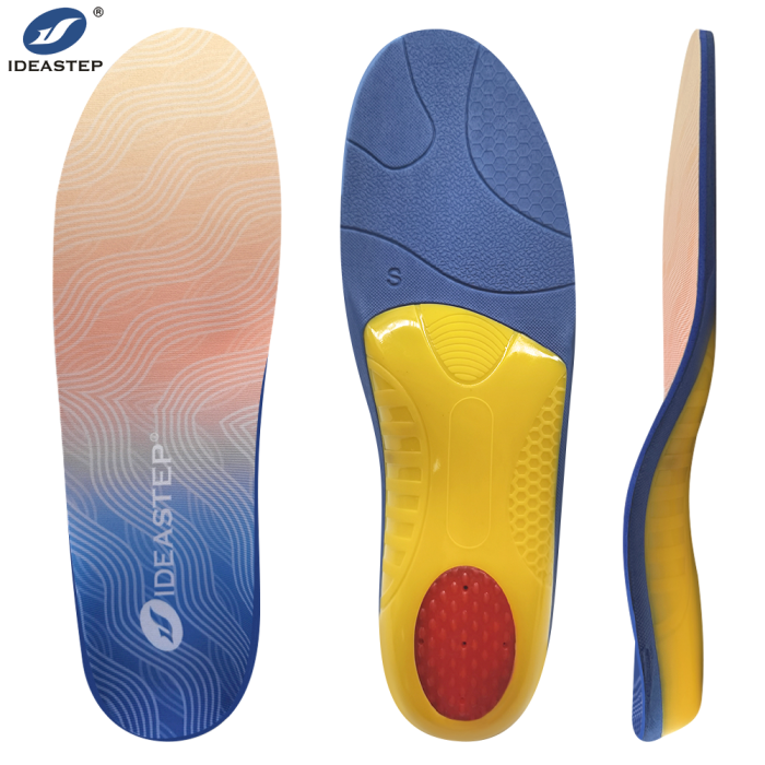 Ideastep XD-916 Orthopedic Medical Grade Insoles Bulk - 3-Stage Shock Absorption & Dynamic Arch Support for Plantar Pressure Relief