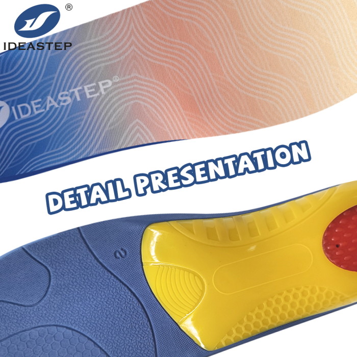 Ideastep XD-916 Orthopedic Medical Grade Insoles Bulk - 3-Stage Shock Absorption & Dynamic Arch Support for Plantar Pressure Relief