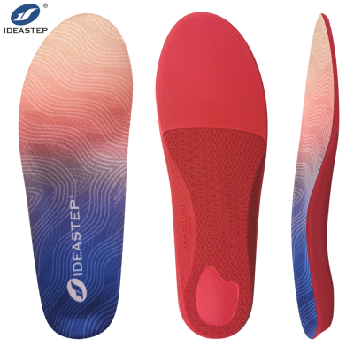 Ideastep WG-003 Bulk Breathable Arch Support Orthotic Insoles with PORON | Dual-Layer Shock Absorption OEM Solutions