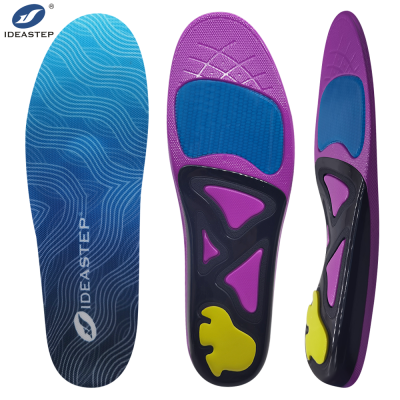 Ideastep YD-011 OEM Shock Absorbing Sports Insoles with Arch Support - Performance Orthotics for Athletic Running & High-Impact Customizable