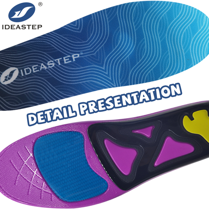 Ideastep YD-011 OEM Shock Absorbing Sports Insoles with Arch Support - Performance Orthotics for Athletic Running & High-Impact Customizable