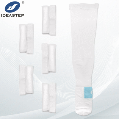 Ideastep Max24004 Thigh High Compression Socks for Venous Support with Open and Closed Toe