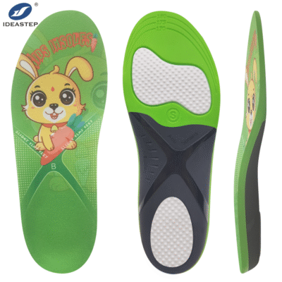 JF-2161-4 Kids Mild Flat Feet Arch Support Insoles (Green)