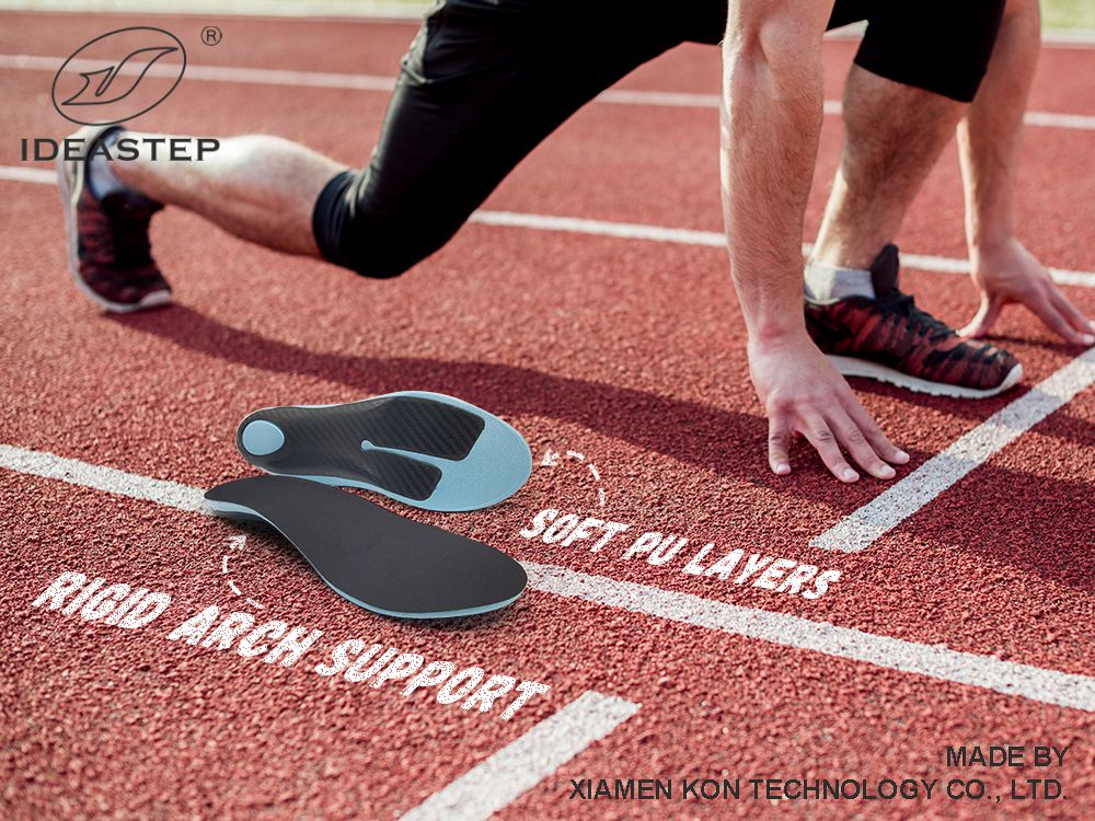 Molded orthotic insoles with arch support