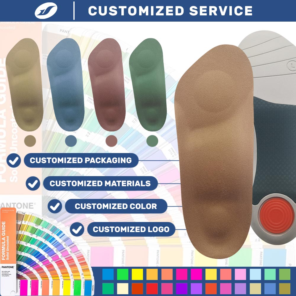 Ideastep JH-049-1 Orthotic Arch Support Insoles | 7-Point Pressure Relief System