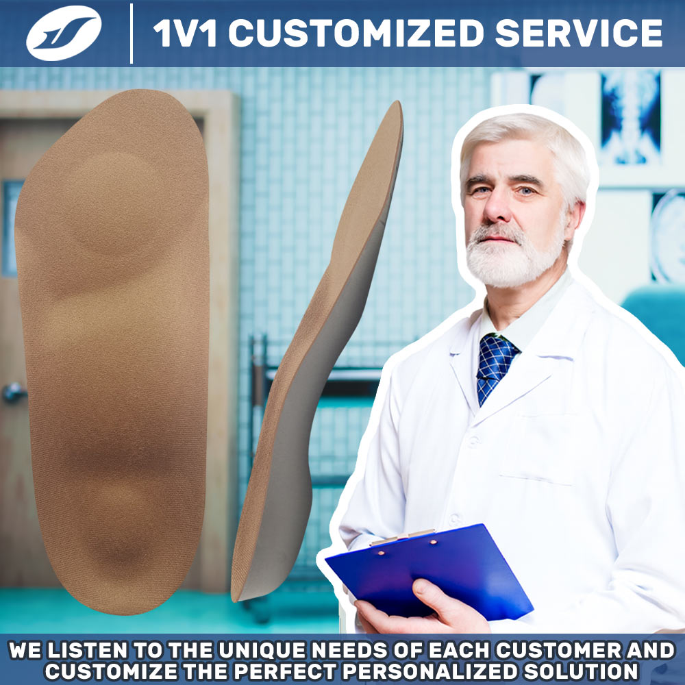 Ideastep JH-049-1 Orthotic Arch Support Insoles | 7-Point Pressure Relief System