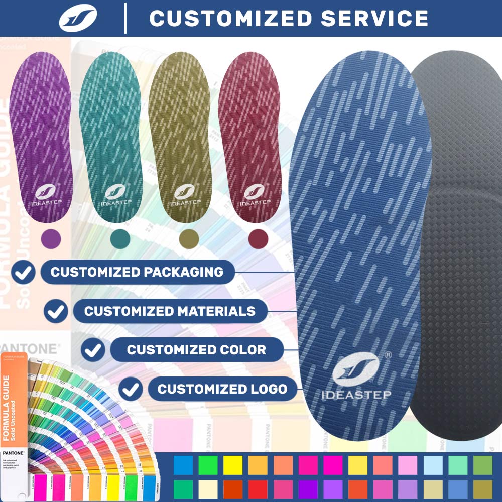 EVA orthotic insoles with thermoplastic support