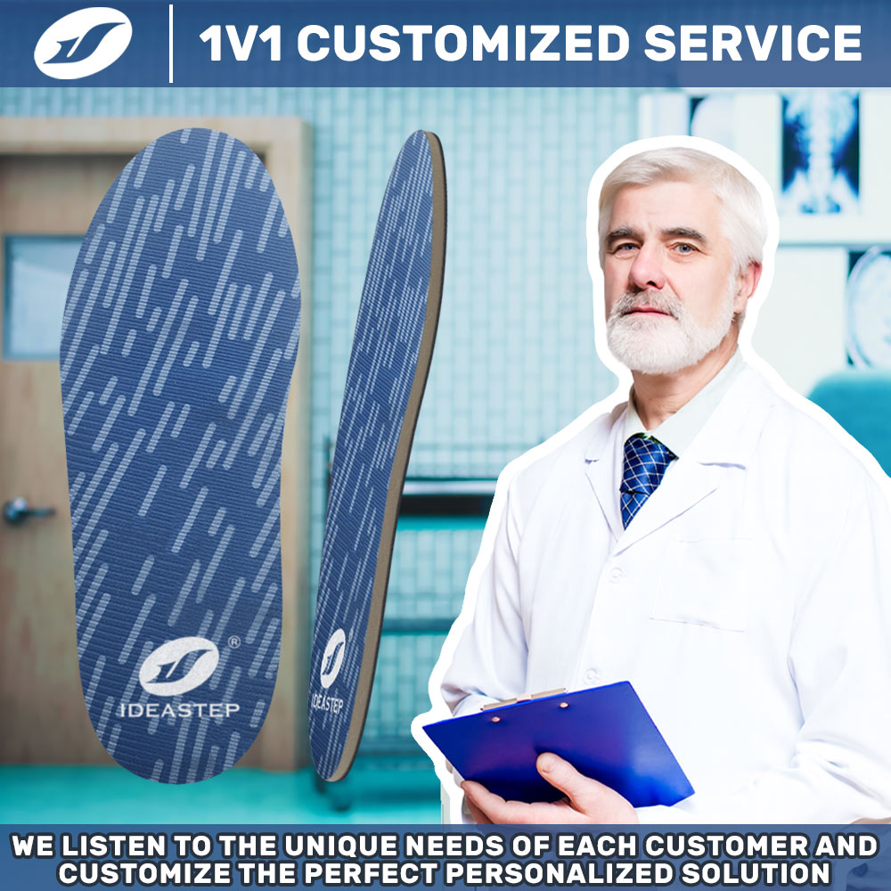 EVA orthotic insoles with thermoplastic support