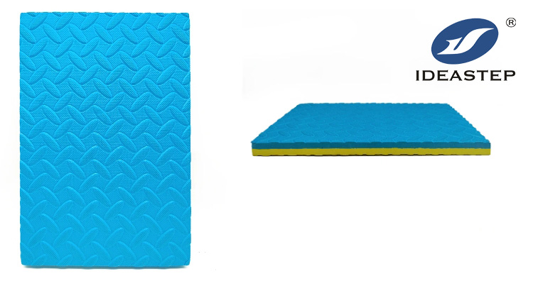 custom two color embossed EVA foam sheets