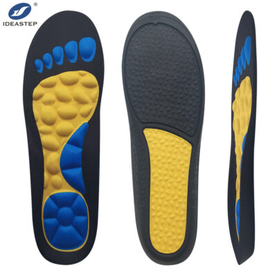 Ideastep 9177 Dual-Color PU Insoles with Zoned Mesh Fabric